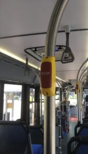 Travelling in the NSW buses – using the “STOP” button!